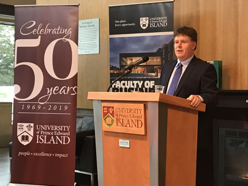 Kevin Ladner speaks at UPEI