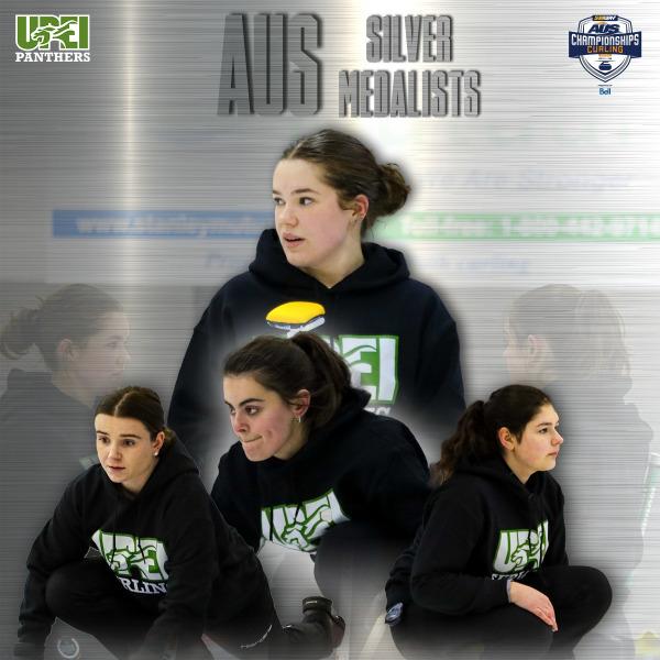 UPEI Women’s Curling Panthers team members: Beth Stokes (lead), Sydney Howatt (mate), Lexie Murray (second), and Rachel MacLean (skip)