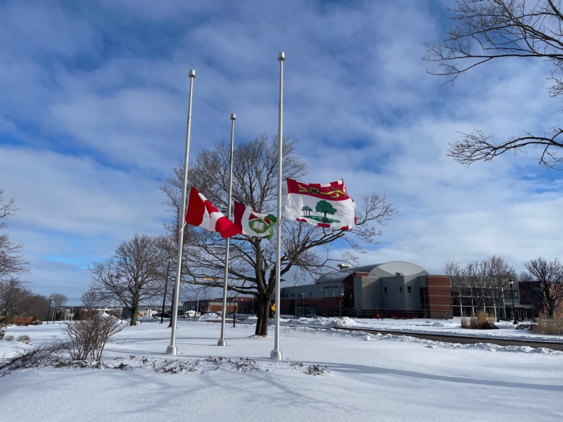 UPEI flags at half-mast