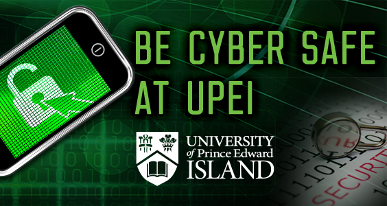 UPEI Cyber Safe graphic image