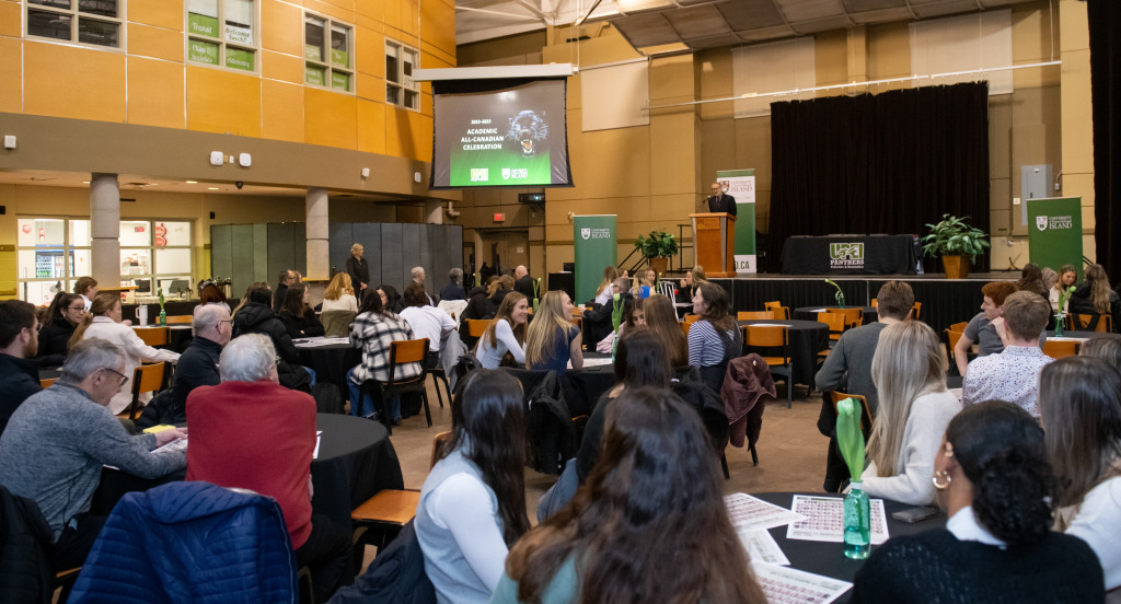 A celebration to recognize UPEI's 2022-2023 Academic All-Canadian student-athletes was held on January 29, 2024.