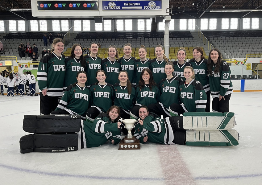 The inaugural UPEI Ringette team The inaugural UPEI Ringette team