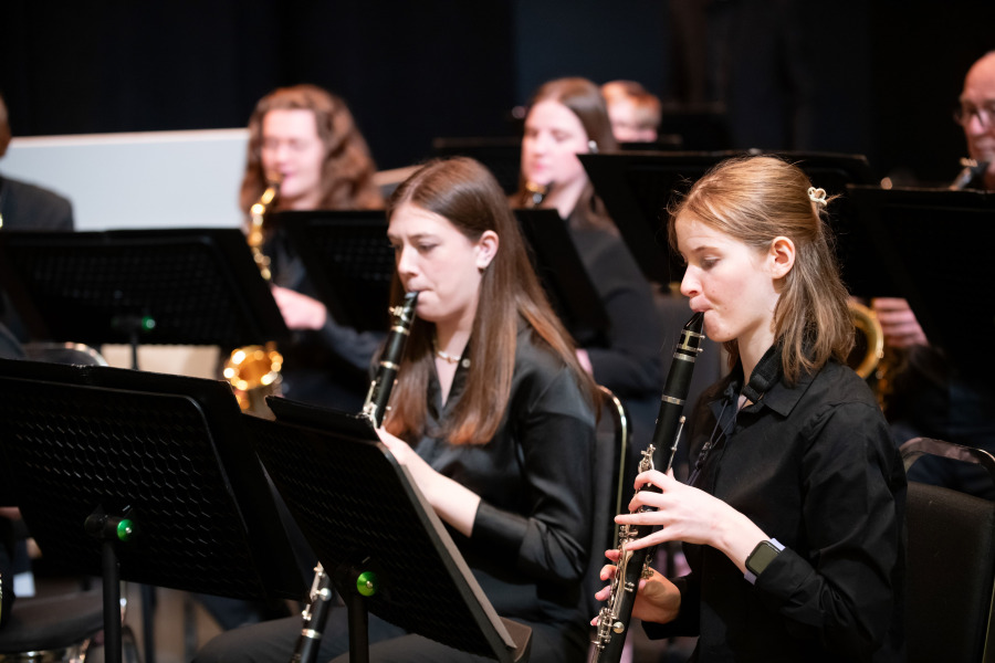 Clarinet players in the UPEI Wind Symphony rehearse earlier this year. Clarinet players
