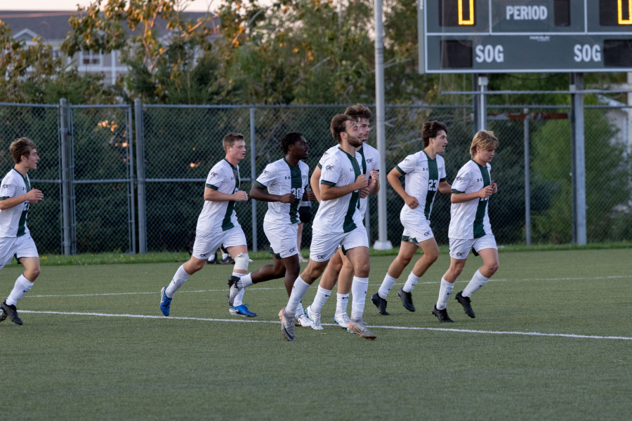 UPEI Men's Soccer Panthers on the field UPEI Men's Soccer Panthers
