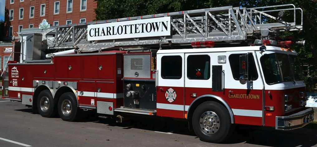 Photo of Charlottetown Fire Department ladder truck