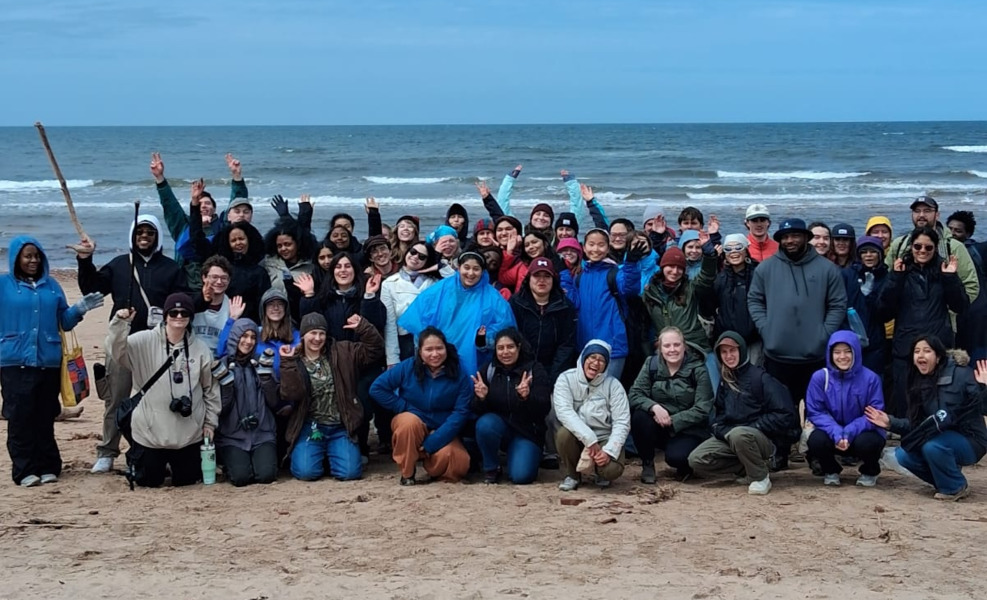 Waterlution’s Youth for Resilient Communities participants on Greenwich Beach May 31, 2026.