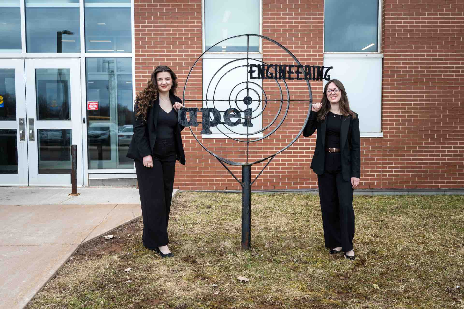 UPEI Engineering students Myah Van't Veld and Emma Ledgerwood