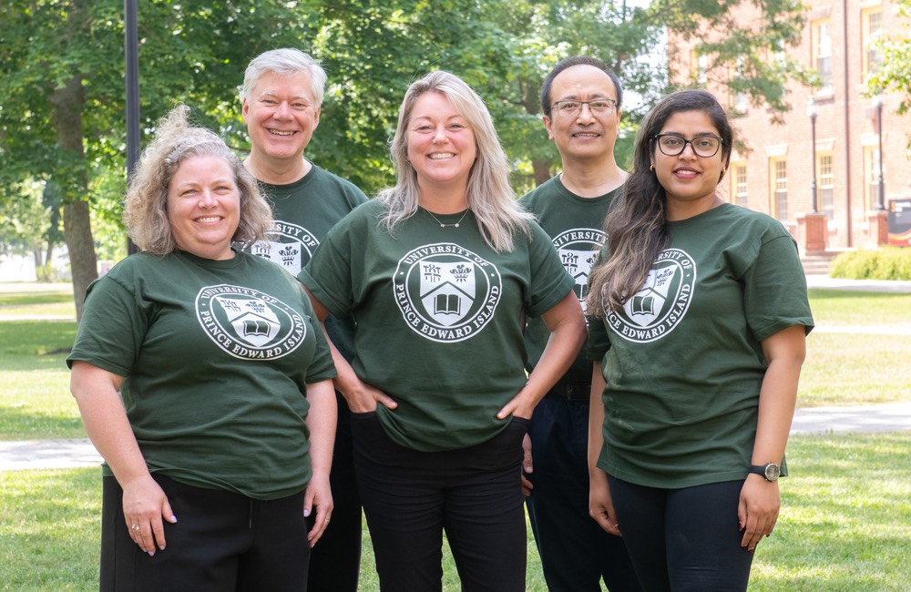 five staff members from the UPEI Office of Study Abroad and International Partnerships