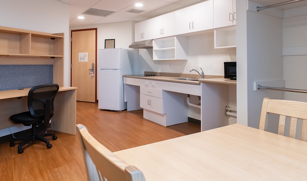 interior of a room UPEI's Performing Arts Centre and Residence
