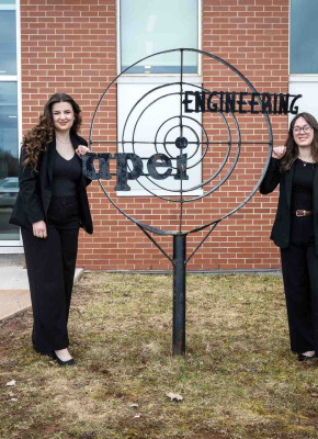 UPEI Engineering students Myah Van't Veld and Emma Ledgerwood