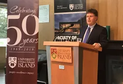 Kevin Ladner speaks at UPEI