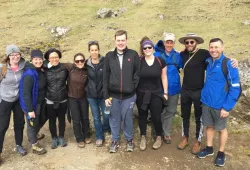 A group of students in the Faroe Islands