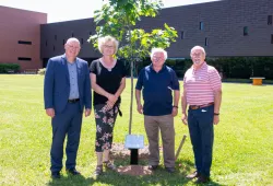 Red oak tree dedication in memory of Daryl Guignion