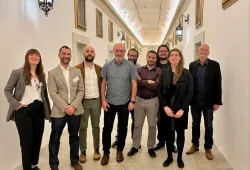 Dr. Nebojsa Kujundzic (fourth from left) with some of his colleagues at the conference in Malta  