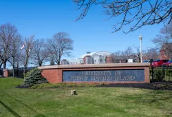 photo of wall in front of UPEI campus