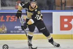 Rookie forward Josh Currie played 142 games across four seasons in the Ontario Hockey League (OHL), including 19 games with the Kingston Frontenacs (pictured above).