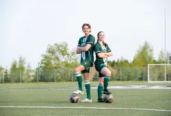 Jonathan MacKenzie, UPEI Men’s Soccer, and Mia Martell, UPEI Women’s Soccer 