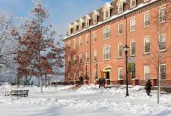 View of UPEI campus in winter