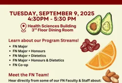Foods and Nutrition Open House graphic