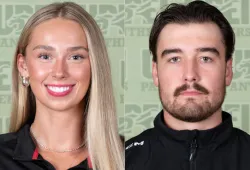 Brooke Henderson and Jakob Robillard