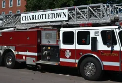 Photo of Charlottetown Fire Department ladder truck