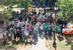 UPEI employees at a BBQ during Welcome Week in September 2025