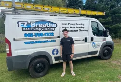 Ben McQuaid, UPEI graduate and owner of EZ Breathe Heat Pump Cleaning
