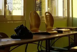 interior of a school classroom