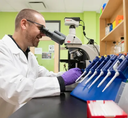 a researcher in a laboratory