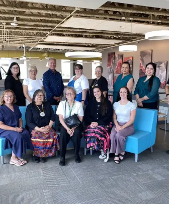 a group of elders and scholars of the UPEI Faculty of Indigenous Knowledge, Education, Research, and Applied Studies