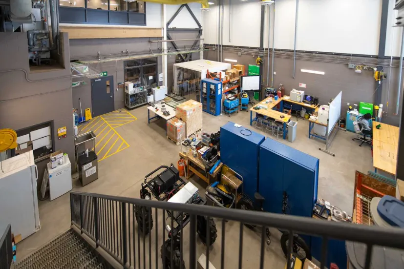 a large work area in the Faculty of Sustainable Design Engineering building