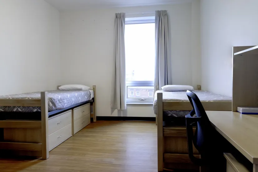 an accommodation room in UPEI's Performing Arts Centre and Residence