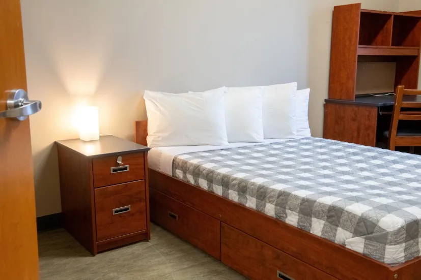 an accommodation room in UPEI's Bill and Denise Andrew Hall