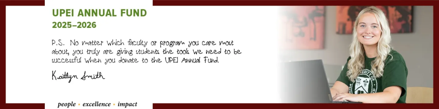 UPEI Annual Fund ambassador Kaitlyn Smith