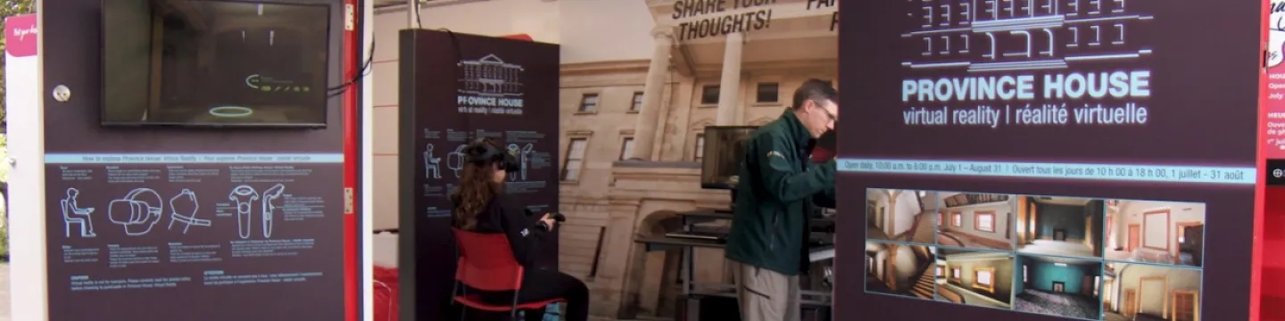 The Parks Canada VR setup