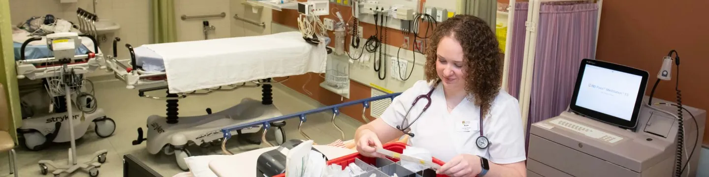 UPEI Nursing graduate Kate Doyle in the Queen Elizabeth Hospital