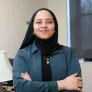 UPEI staff member Fairouz in her office in Dalton Hall